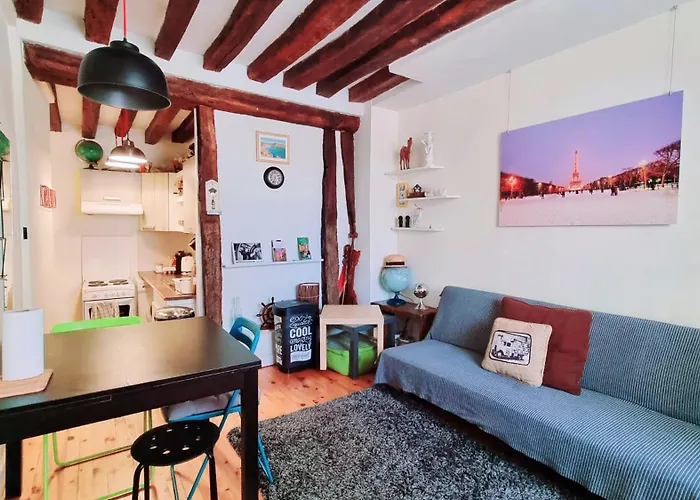 Apartamento Cozy Le Marais With 1 Separate Bed Paris